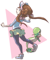 Rosa and Snivy